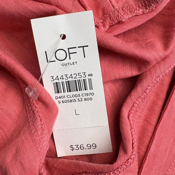 NWT Loft Outlet Cottagecore Floral Bouquet Watercolor Grandmacore Tee Womens L - Picture 5 of 6